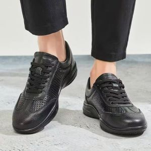 [Free Shipping] 2026 New MenS Casual Leather Shoes Hollowed Out Breathable Trendy Versatile MenS Shoes Soft Sole Thin Lightweight Sandals