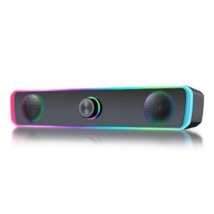 LONGB Stereo Subwoofer Bluetooth Speaker 4D Surround RGB Lights Computer Speaker Home Theater Sound Equipment Surround Soundbar