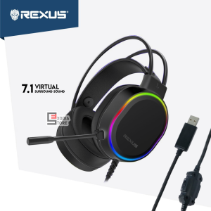 Rexus Headset Gaming Thundervox HX9 RGB USB Plug Surround 7.1 High Technology Sound with Microphone