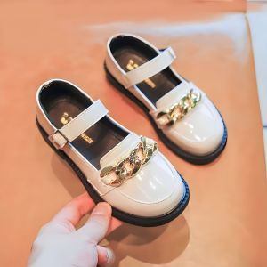 Sepatu Loafer Anak Perempuan Zirkonia Polos Trendi untuk Sekolah