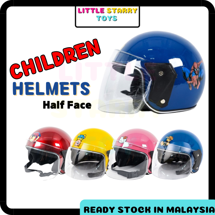 Ready Stock !!! Helmet Motorcycle for Children Half Surface Safety