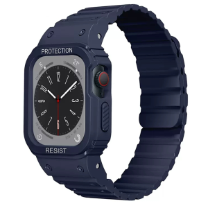 Sport Band Case for apple watch ultra 2 49mm Mod kit Armor silicone cover magnetic Strap for apple watch series 9 8 7 6 5 4 se 41mm 45mm 38mm 40mm 44mm 42mm Case + Strap
