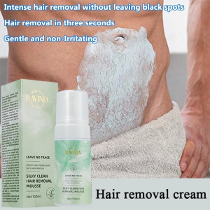 【RAVINIA】silky clean hair removal mousse 100ml Suitable for removing pubic hair armpit hair leg hair Gentle and non-irritating