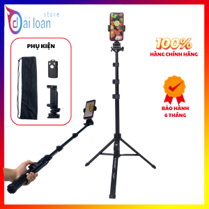 Gậy chụp ảnh điện thoại VCT 91666L - Phụ kiện gậy selfie tích hợp tripod kèm remote từ xa