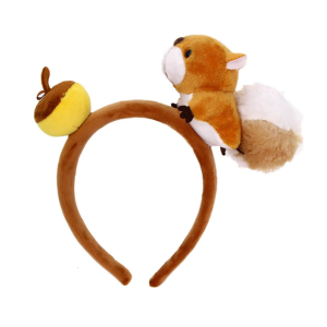Squirrel Anime Acorn Headpiece for Party Stage Birthday Face Wash Hairbands Stage Headwear Photo Props