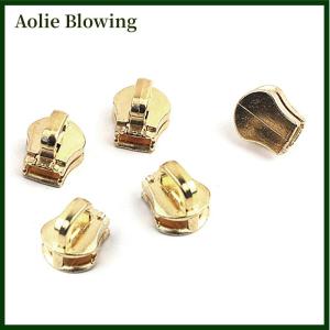 Aolie 10Pcs 5# Metal Zipper Head Pull Slider Zip Lock Bag Luggage Garment DIY Repair Kit Hardware Accessories