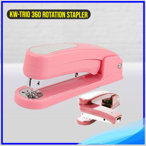 KW-TRIO 360 Stapler Rotation Heavy Duty Effortless Long Paper Swivel Stapler 24/6 Stapler