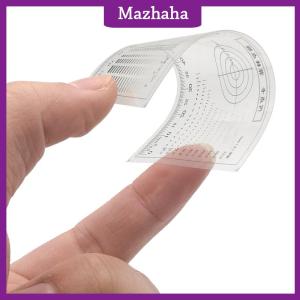 Mazhaha มาตรวัดจุดมาตรวัดฟิล์มใสบัตรคราบบัตรเปรียบเทียบรอยแตกร้าวสัตว์เลี้ยงเส้นจุดตรวจสอบคุณภาพ