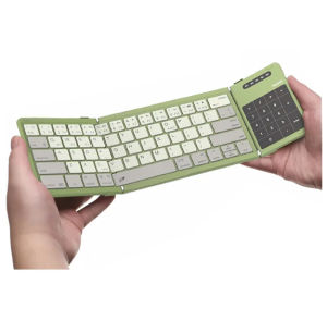 Nillkin Foldable Keyboard with Touchpad Bluetooth Keyboard with Number Pad Full Size Keys Large Trackpad Small Travel Portable Keyboards for iPad Laptop PC Tablets