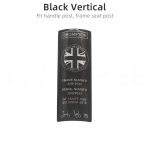 TWTOPSE Bicycle Head Badge Metal Sticker For Brompton Folding Bike Frame LOGO Stickers Head Stem Stickers Accessories Parts