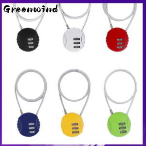 Greenwind 13 20 50cm Wire Rope chữ số ổ khóa mật khẩu mã an ninh khóa thông minh kết hợp khóa cho xe máy Mũ bảo hiểm khóa Wire Rope