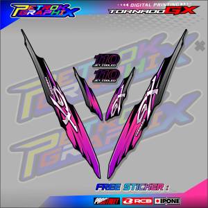 STRIPING VARIASI SUZUKI TORNADO GX / STIKER LIST MOTOR TORNADO GX
