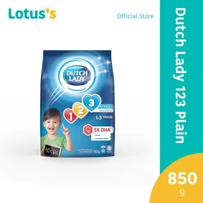 Dutch Lady 123 Plain 850G