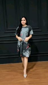 Couple keluarga dress lengan pendek terbaru seragam natal terbaru burung hitam