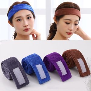 HOUMENG 3Pcs เครื่องมือจัดแต่งทรงผม ที่คาดผมดัด ที่คาดผมกว้าง ดูดซับน้ำได้ ผ้าขนหนูปรับได้ ทนทานต่อการใช้งาน นุ่มนุ่มๆ ผ้าพันหัวสำหรับแต่งหน้า สำหรับการล้างหน้า