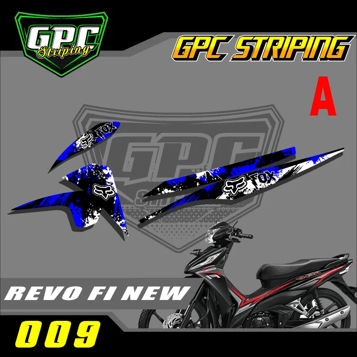 Revostock Sticker Sticker Striping REVO FI New- Stiker Variasi Revo Fi List Motor Desain ...