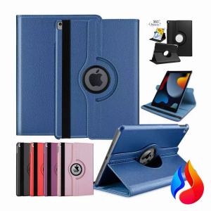 Leather Rotating Case for ipad pro 9.7 5th/6th 7th/8th/9th gen 10.2 10th/11th gen 10.9” Ipad 2 / 3 / 4Mini 1/2/3/4/5/6/7 Air 1/2/3/4/5Pro 9.7 / 10.2 / 10.9 / 11" | 360° Adjustable Stand Premium PU Leather & Shockproof Design for Study/Travel