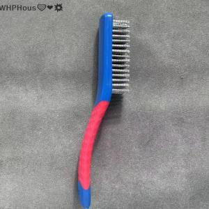 WP💓💛💖 Heavy Duty Stainless Steel Wire Brush With Comfortable Plastic Handle Perfect For Removing Rust Welding Slag Dirt And Paint