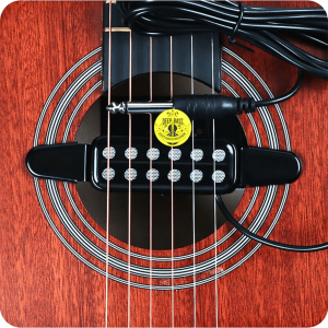 BERGARANSI Fishman Pickup Gitar Akustik tempel Microphone 12 Hole 6.35mm 3M P-012