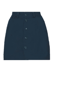 Chân Váy Kaki CTK Cạp Cao Dài Chạm Gối Nút Cài Trước 141