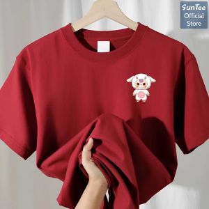 Áo thun nữ form vừa SUNTEE STFV168 phong cách basic in hình baby three 01 vải cotton 250GSM cao cấp