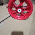 VELG GEROBAK ALPHA PVC + LAHER NILON VELEG SAJA SPARE PART DORONG SUKU CADANG SORONG DENGAN BEARING PLASTIK. 