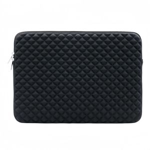 MIIQNUS Grid Texture Laptop Portable Sleeve Shockproof Large Capacity Laptop Sleeve Bag Computer Bag Simple Notebooks Protective Bag 15.6inch Laptop