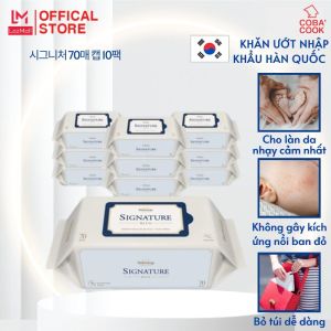 Bộ 10 gói Khăn ướt nhập khẩu Hàn Quốc - Bebesup Signature