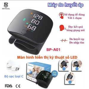 Máy Đo Huyết Áp Cổ Tay Đo Nhịp Tim Hiện Đại Với Màn Hình LED Giọng Nói Tiếng Việt  Sạc Pin Siêu Bền: BH2 NĂM