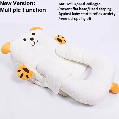 Multi-functional Anti-Reflux Baby Pillow | Anti-Colic Baby Pillow with Adjustable Washable Wedge Pillow Case