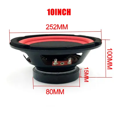 6 8 10 Inch Bass Speaker Subwoofer Woofer Loudspeaker Midrange Speaker Audio Mobil Stereo Speaker Speaker Woofer