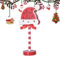 Stop Sign Decoration LED Santa Stop Here Tree Topper Desk Lamp LED Santa Stop Here Tree Topper Window Decorative Lights For Walkway here. 