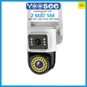 Camera YOOSEE PTZ 2 Mắt NÂNG CẤP ĐỘ PHÂN GIẢI 8MP Xoay 360 Độ- Xem 2 Vị Trí Khác Nhau Trên 1 Camera- Đàm Thoại 2 Chiều- Báo Động Chống Trộm- Ban Đêm Có Màu- Wifi Không Dây Ngoài Trời
