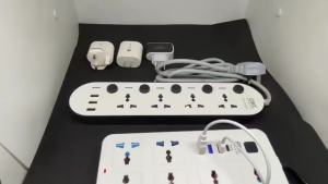 [RRFC]Office socket multifunctional power extension cord 2m 3m 5m home power outlet with USB fast charge