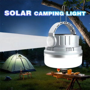 GLOBECART 3000mAh Camping Light 6 Lighting Modes Rechargeable Lamp Camping Solar Portable Waterproof Emergency Light Tent Lamp