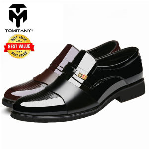 TOMITANY Black Leather Shoes For Men Business Shoes Formal Wear Shoes Casual Soft Leather Shoes for Men 39-45