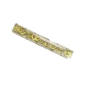 6.25U Resins Spacebars Keycap Featuring Industrial Gears Pattern Transparents Design For RGBs Backlit Keyboards Enhanceds Typing Experience