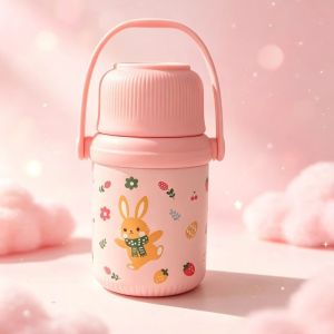 AU Cute 316 Portable insulated thermos flask stylish design ideal for brewing tea cartoon-themed insulated container
