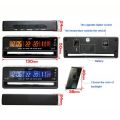 VST-7010V 4IN1 LED Digital Car Clock Thermometer Battery Voltmeter Voltage Meter. 
