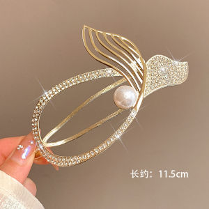 Metal Twisting Hairpin Women Elegant 2025 New Hair Clip Rhinestone Pearl Women Twist Clip