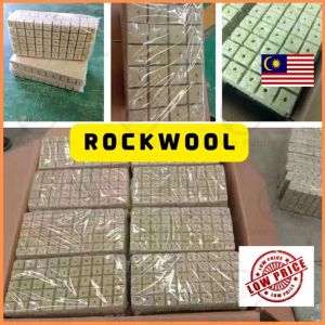 Rockwool Hydroponic Aquaponic Seed Germination Rock Wool Semai Benih Hidroponik Akuaponik 石棉 种植 无土栽培 无土 岩棉 种植块 seedling