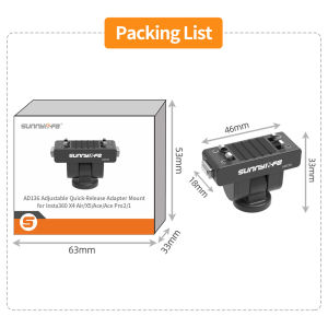 Magnetic Quick-Release Adapter Base For Insta360 X4 Air/X5/Ace Pro 2/1/Ace Camera Adjustable Mount Bracket Accessory