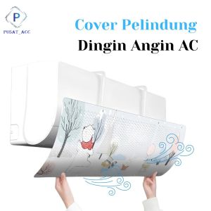 Cover-Talangan AC Penutup Penahan Angin Reflektor Cover Karakter Lucu