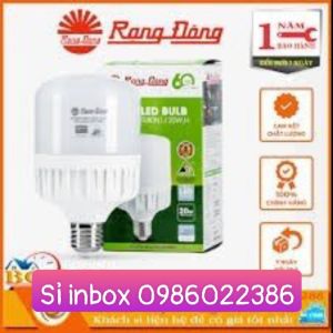 [FreeshipMax] [Chính Hãng] Bóng đèn LED RẠNG ĐÔNG 20w siêu sáng tiết kiệm điện  LED BULB trụ chip SAMSUNG bảo hành 12 tháng - Nhà phân phối Tuấn Lợi