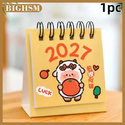 BIGHSM Lịch để bàn 2027 lịch du lịch mini nhỏ gọn hoàn hảo cho gia đình văn phòng trường học giúp lên kế hoạch lịch trình hàng ngày và trang trí nhà cửa