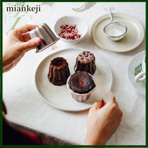 miankeji 6 cái Khuôn bánh canele khuôn bánh canele nhỏ không dính khuôn bánh muffin dụng cụ nướng bánh cupcake khuôn bánh ngọt bằng thép carbon giá đỡ bánh cupcake nhỏ