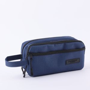 SJJL Oxford Pencil Case 3 Layers Large Capacity Pen Case Simple Multi-purpose Pencil Pouch School Supplies