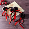 Ne Zha Headband Red Ribbon Solid Hairwear Cartoon Character Cosplay Hair Accessory. 