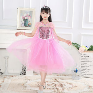 ชุดเจ้าหญิงเอลซ่า สีชมพูหวานสดใส ไม่เหมือนใคร งานพรีเมียม ฟรีมงกุฏเจ้าหญิง ชุดเอลซ่า ชุดเอลซ่า ของแท้ - Lazada