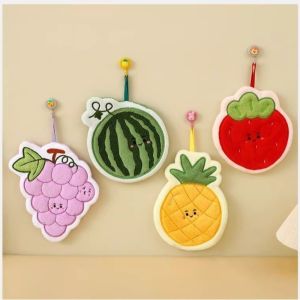 NUBE Quick Drying Hand Towel Absorbent Coral Fleece Cleaning Cloth Cute Thickened Bathroom Cloth for Kitchen Use